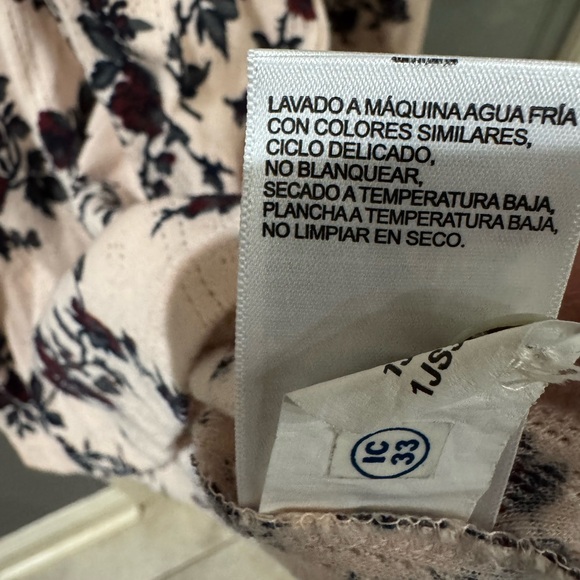 Lucky Brand Women's Floral Blouse - Cream and Black - Picture 6 of 8